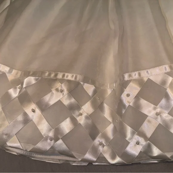 Cinderella Silver Satin Girls Party Dress 3T - Picture 5 of 7